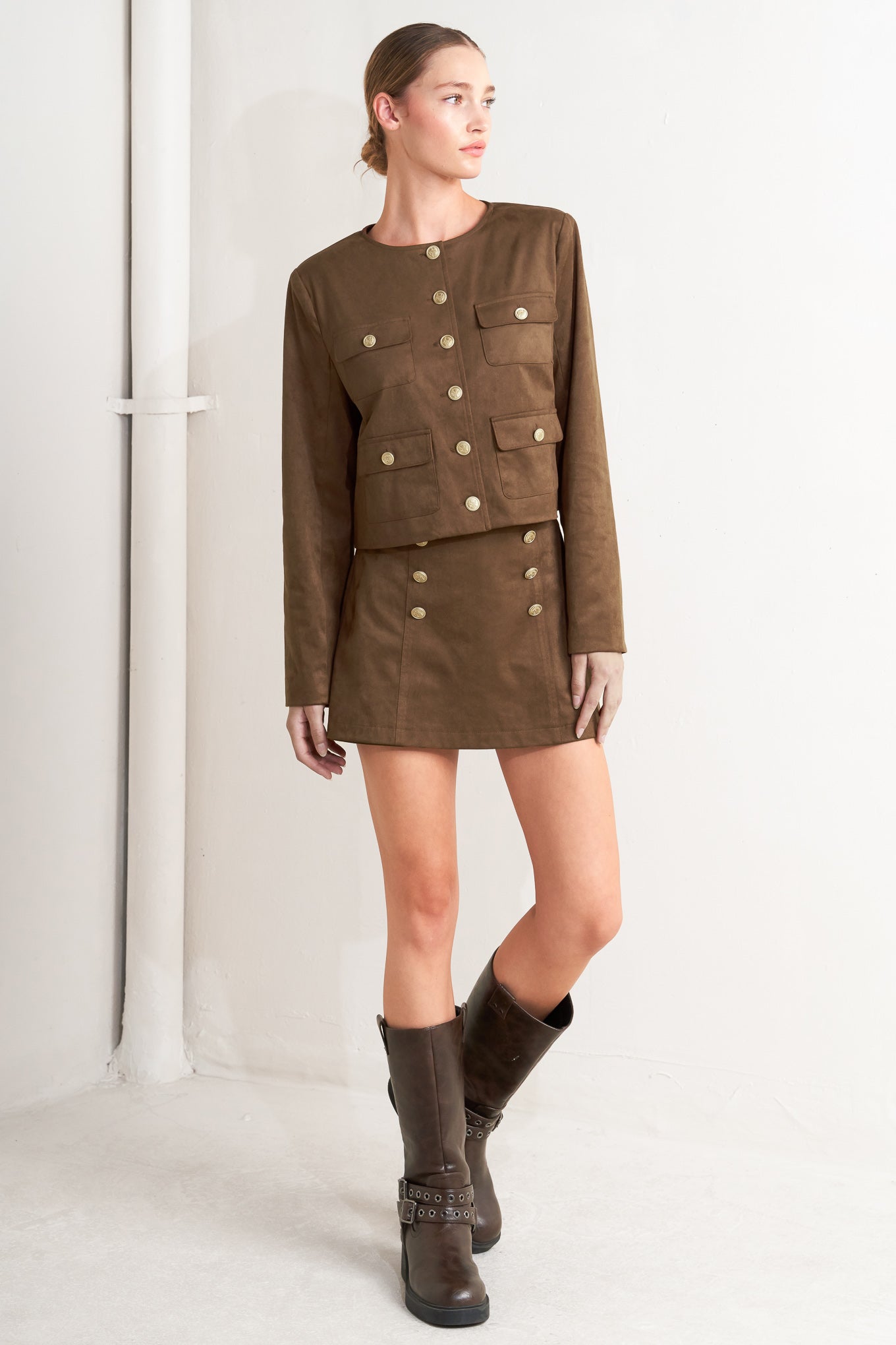 HERITAGE UTILITY FAUX SUEDE JACKET Flying Tomato