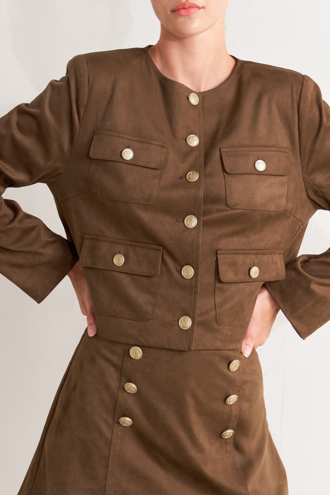 HERITAGE UTILITY FAUX SUEDE JACKET Flying Tomato