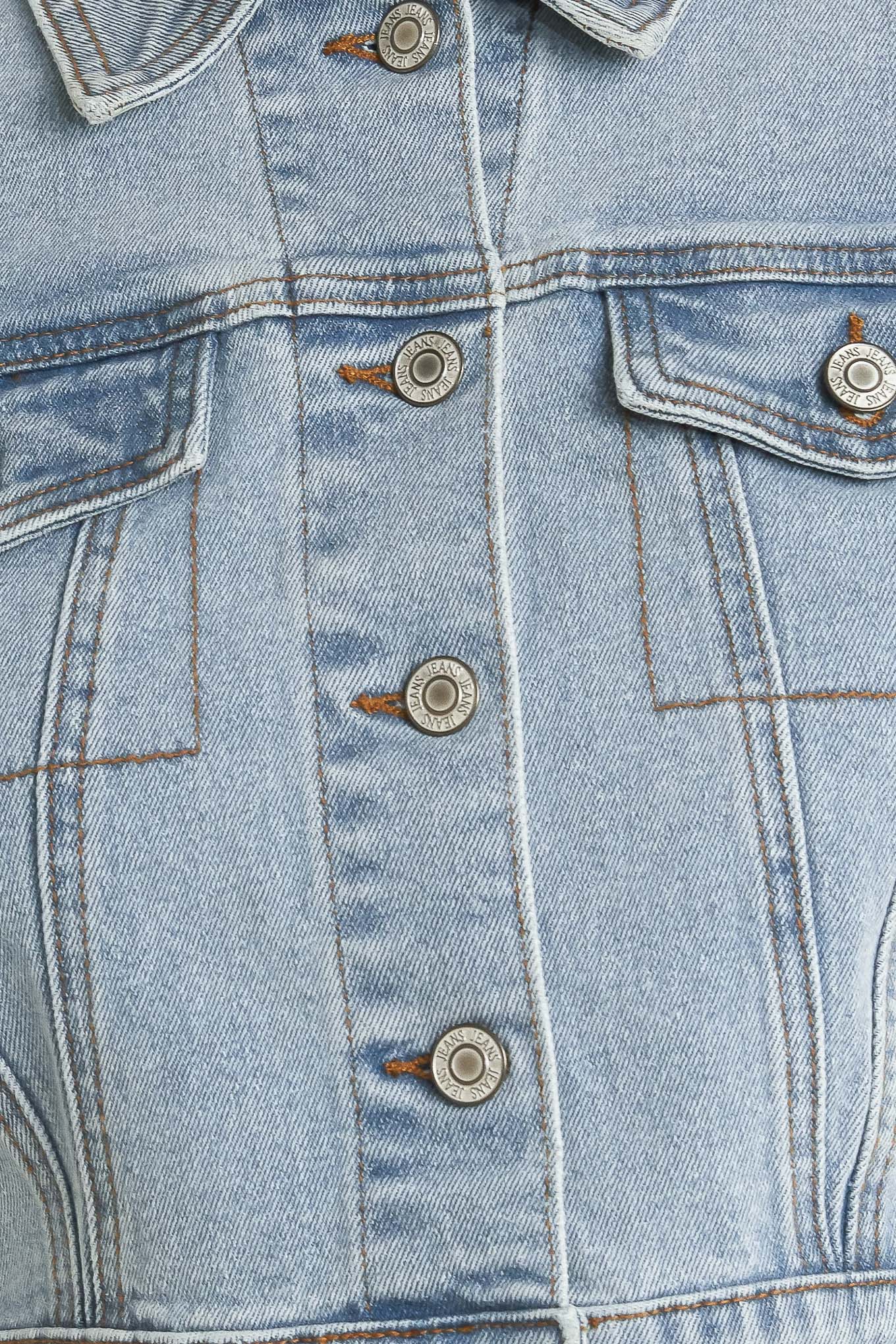 Washed Denim Jumpsuit With Collar Hidden Button Down Zipper Closure Pockets Flying Tomato