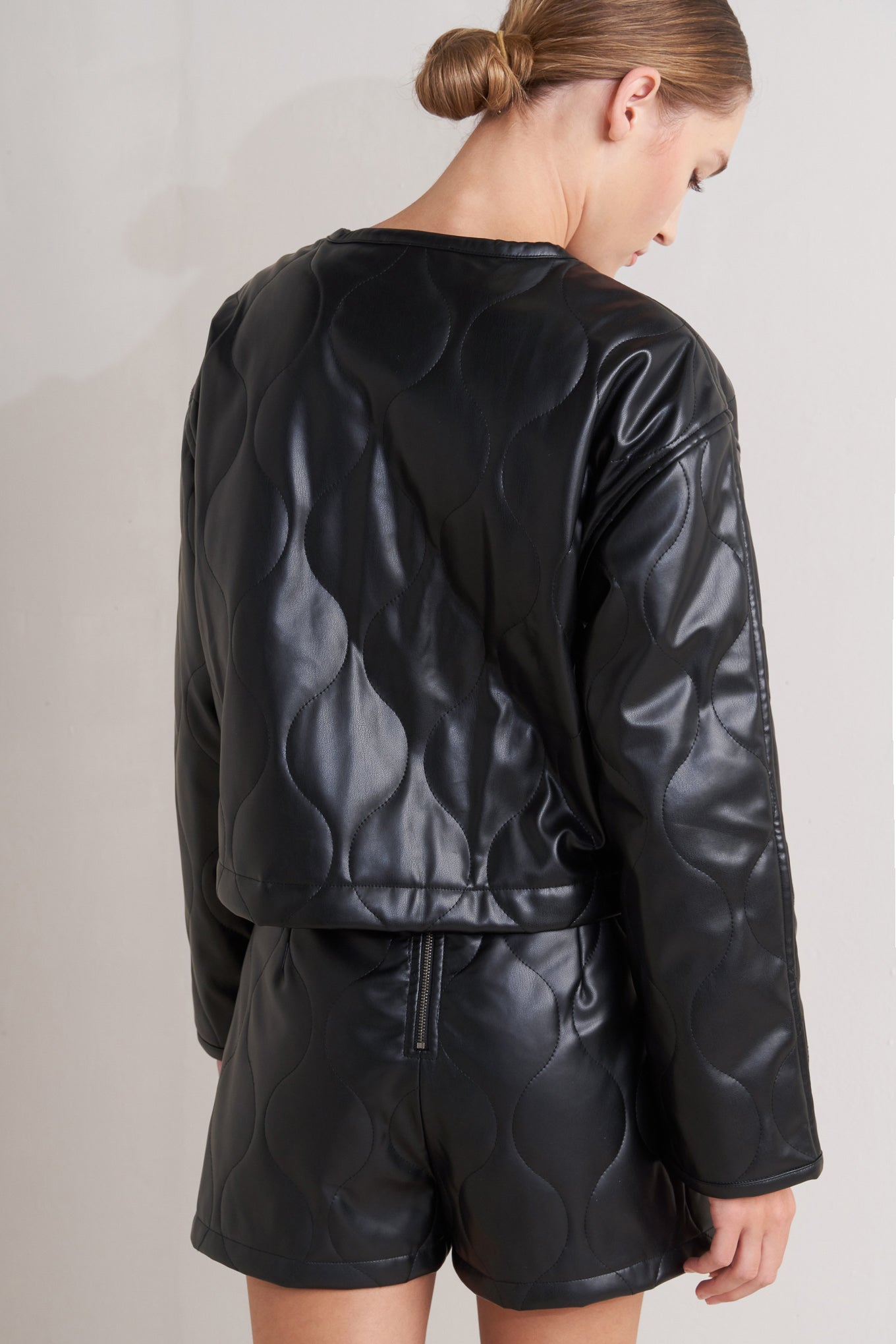 MOTO CHIC FAUX LEATHER JACKET Flying Tomato