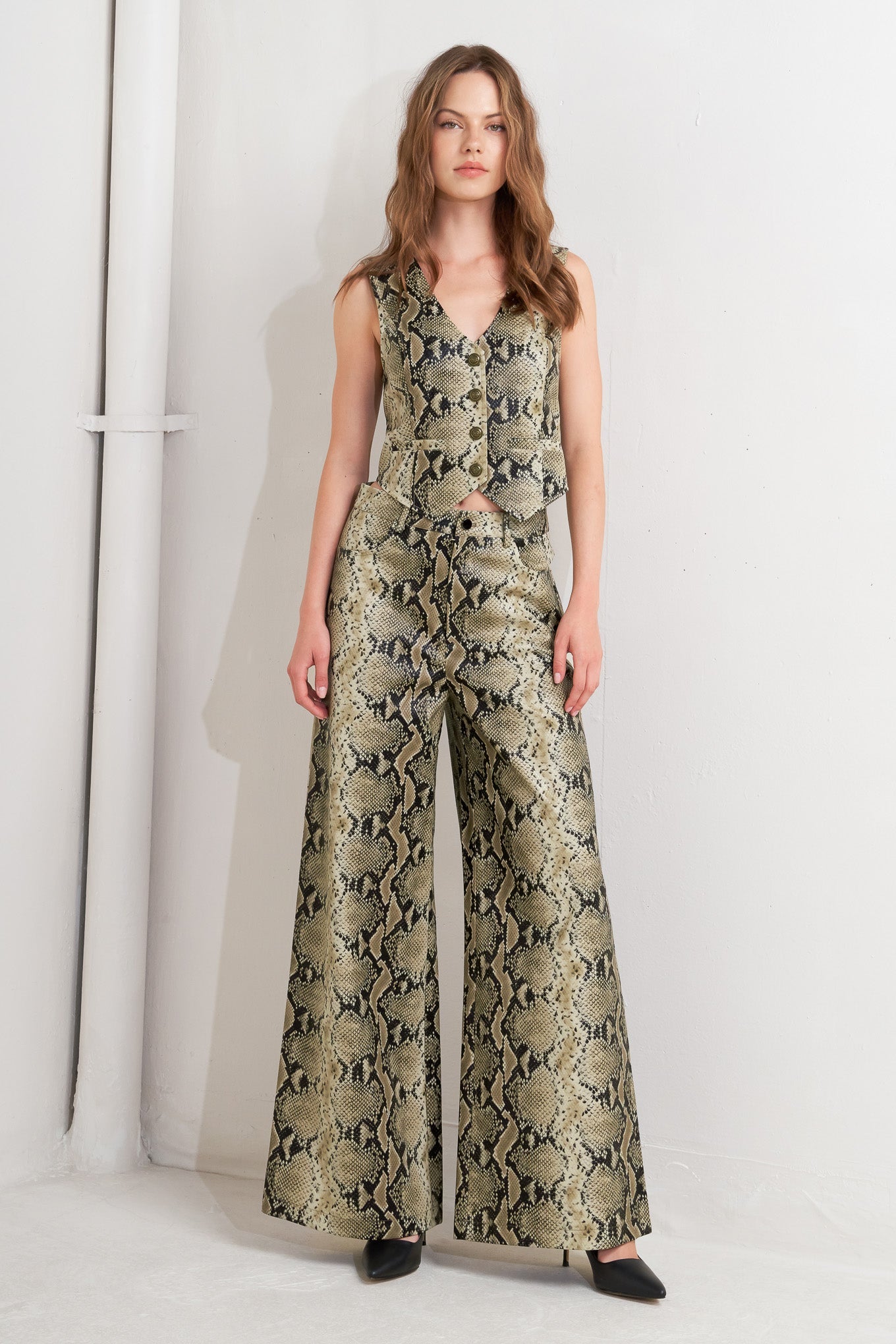 GLAM VENOM FAUX LEATHER VEST Flying Tomato