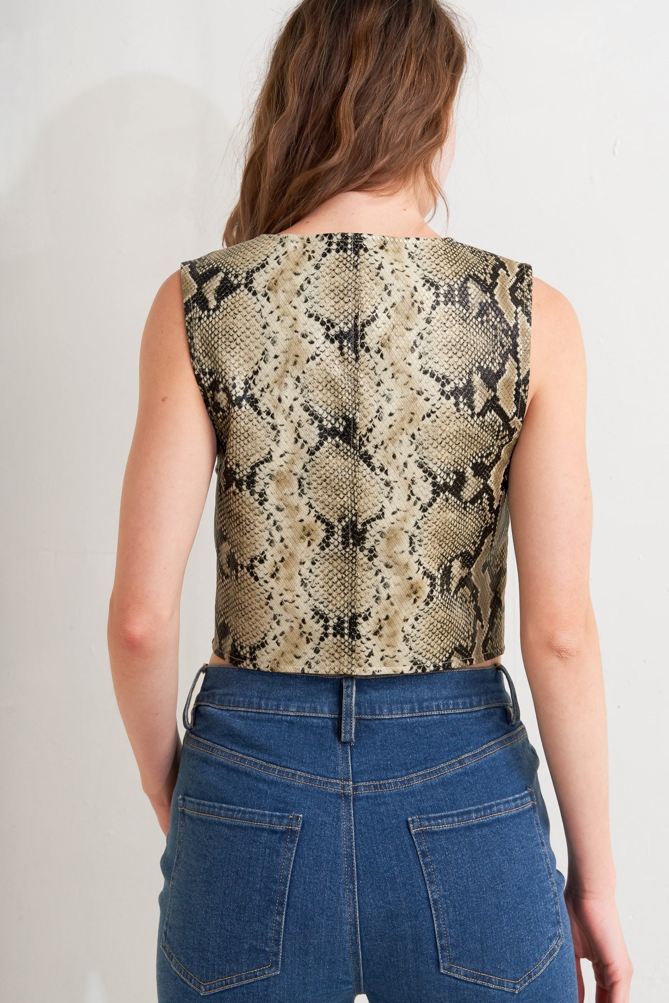 GLAM VENOM FAUX LEATHER VEST Flying Tomato