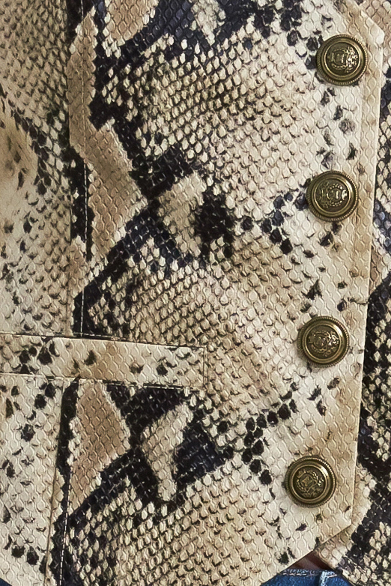 GLAM VENOM FAUX LEATHER VEST Flying Tomato