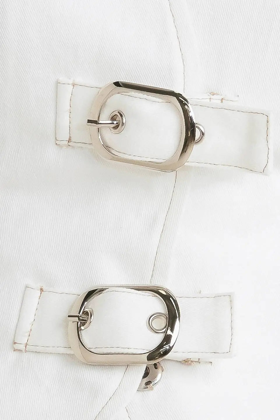 Canvas Drift Twill Vest V Neck Sleeveless Front Buckle Closure Cotton Flying Tomato