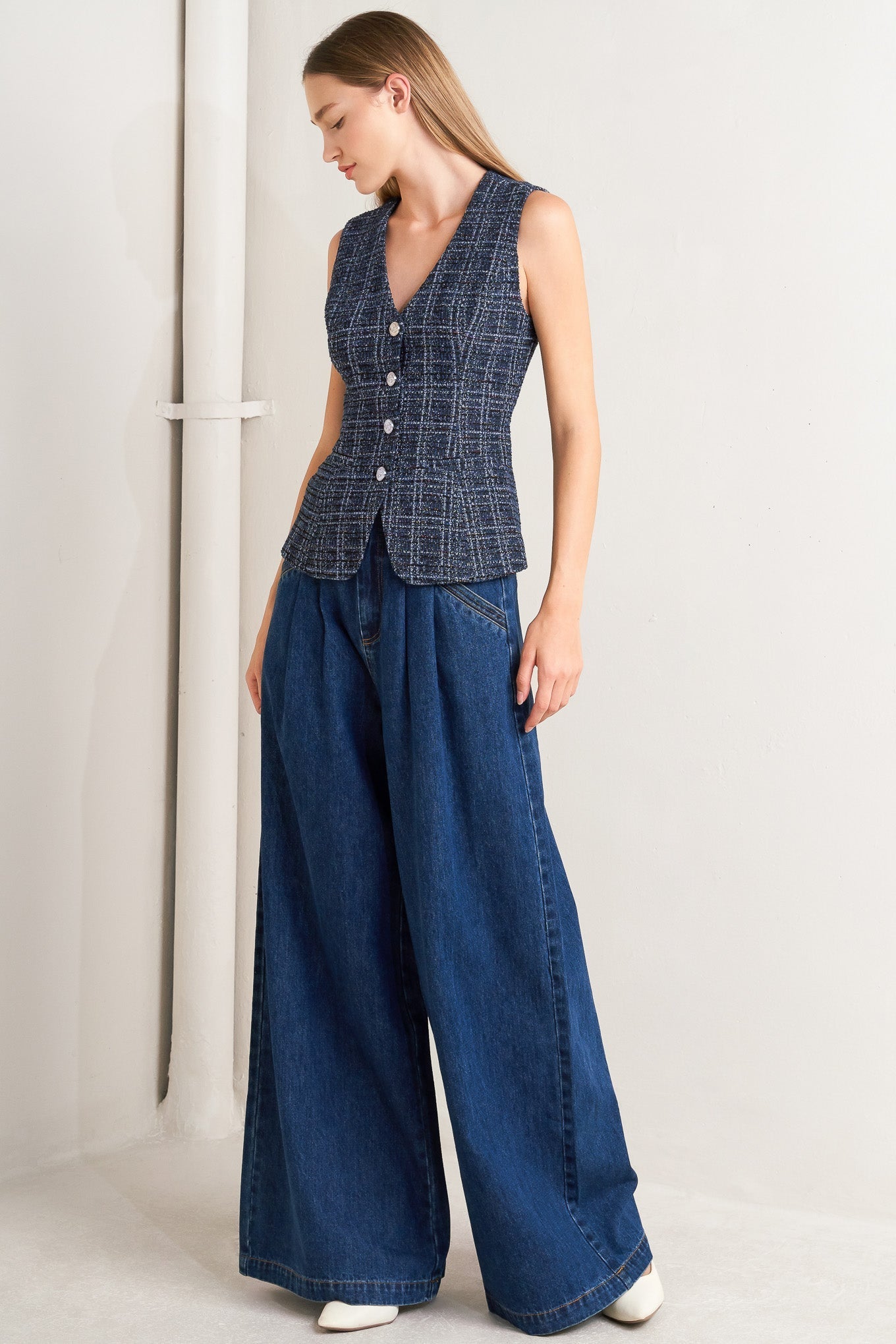 EVERYDAY ICON TWEED VEST Flying Tomato