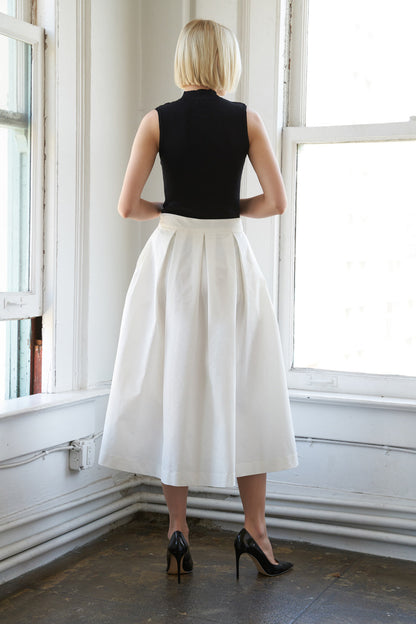 LOVE OF MINE WOVEN MIDI SKIRT