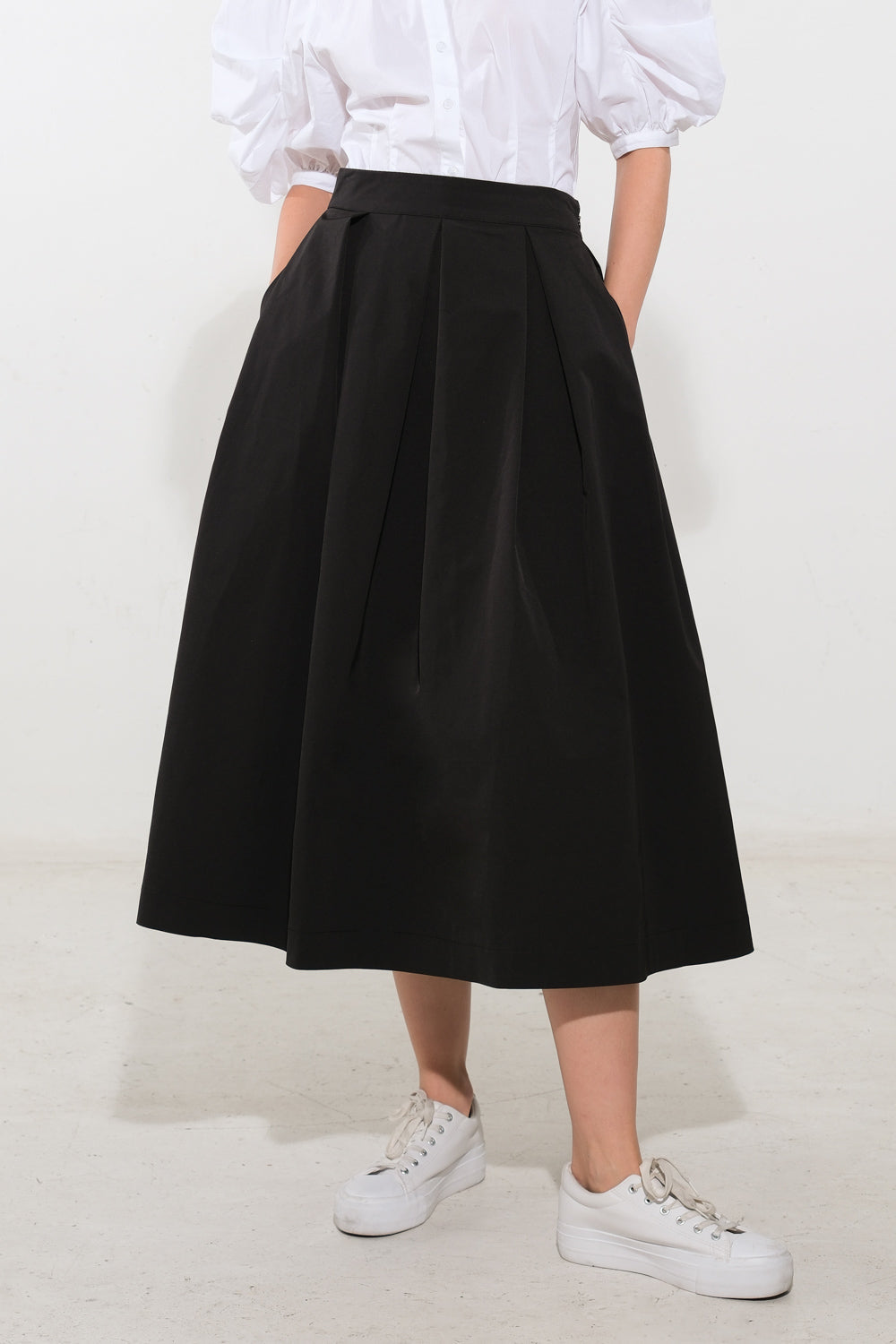 LOVE OF MINE WOVEN MIDI SKIRT