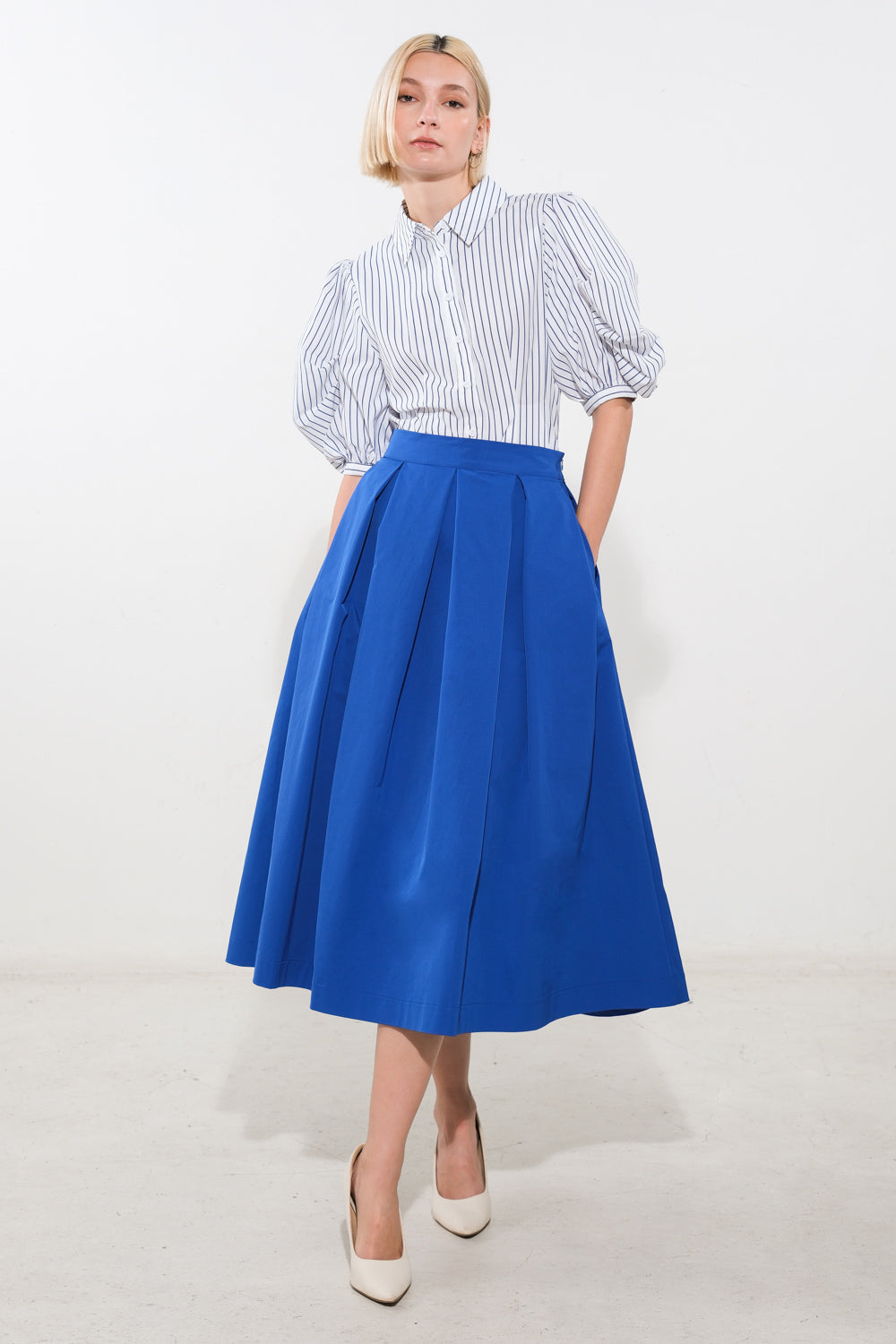 LOVE OF MINE WOVEN MIDI SKIRT Flying Tomato