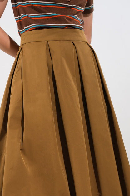 LOVE OF MINE WOVEN MIDI SKIRT