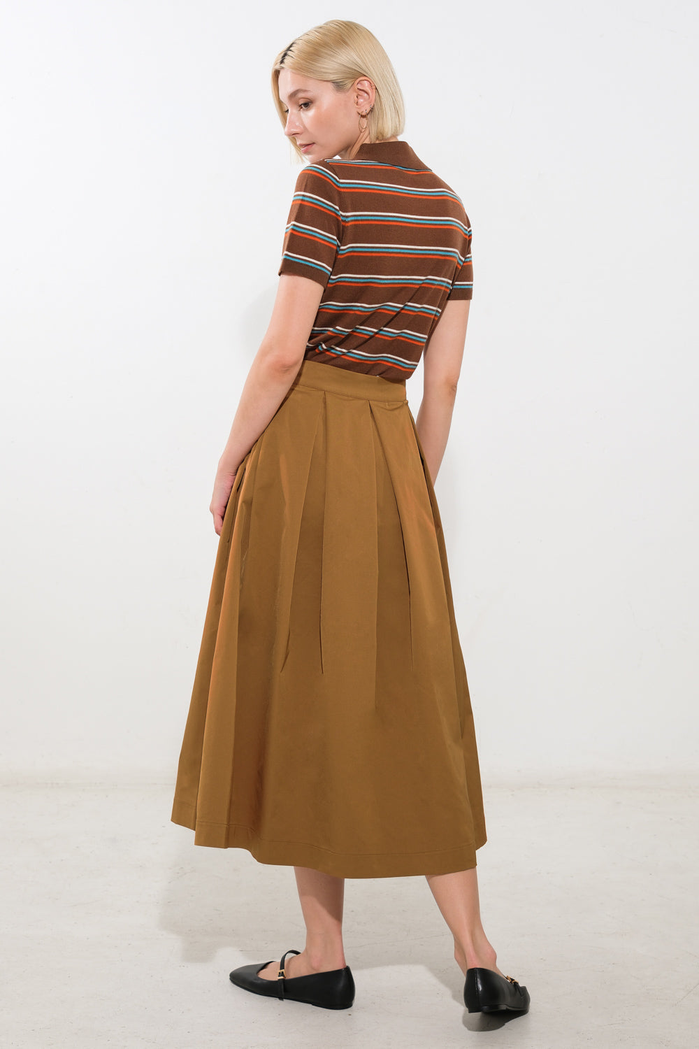 LOVE OF MINE WOVEN MIDI SKIRT Flying Tomato