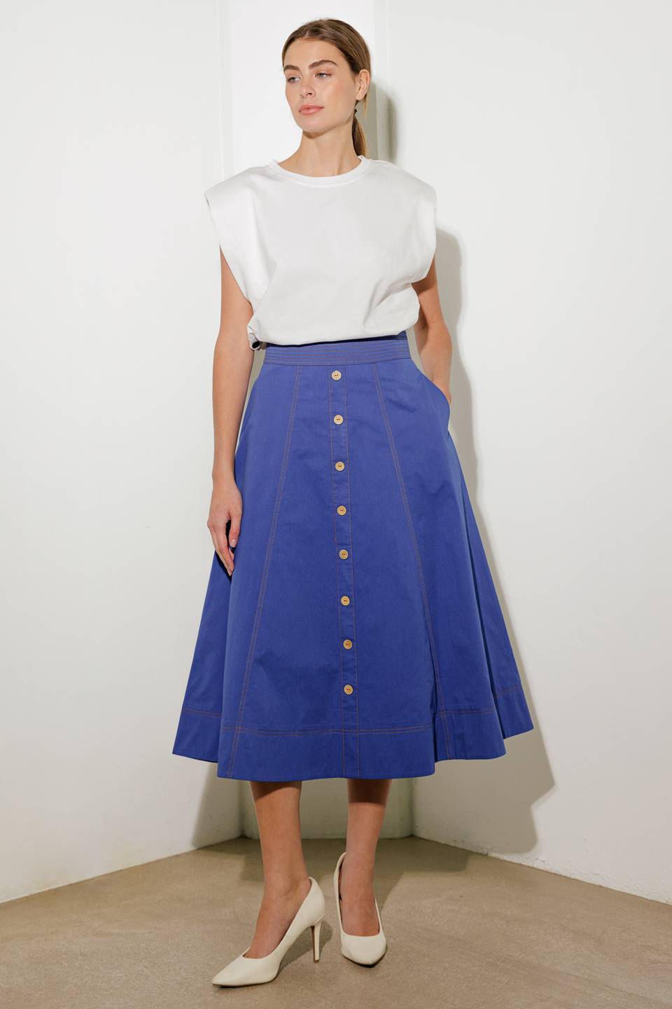 ENCHANTED ELEGANCE MIDI SKIRT Flying Tomato