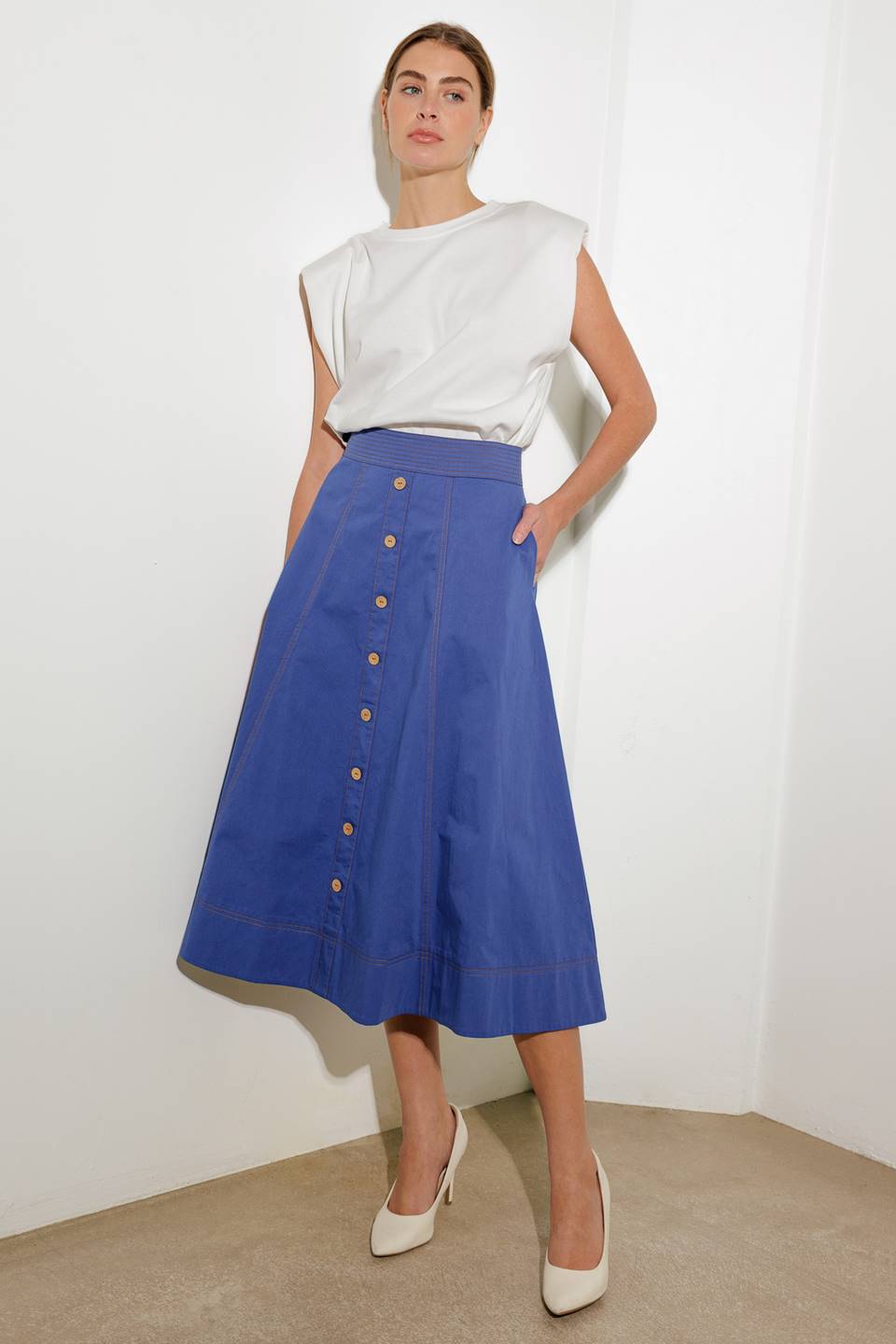 ENCHANTED ELEGANCE MIDI SKIRT Flying Tomato