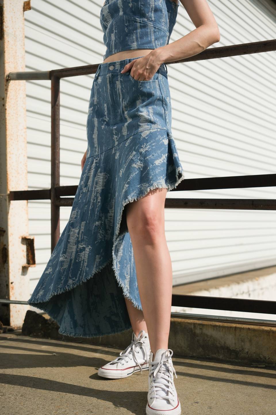 BREEZY ADORATION DENIM SKIRT