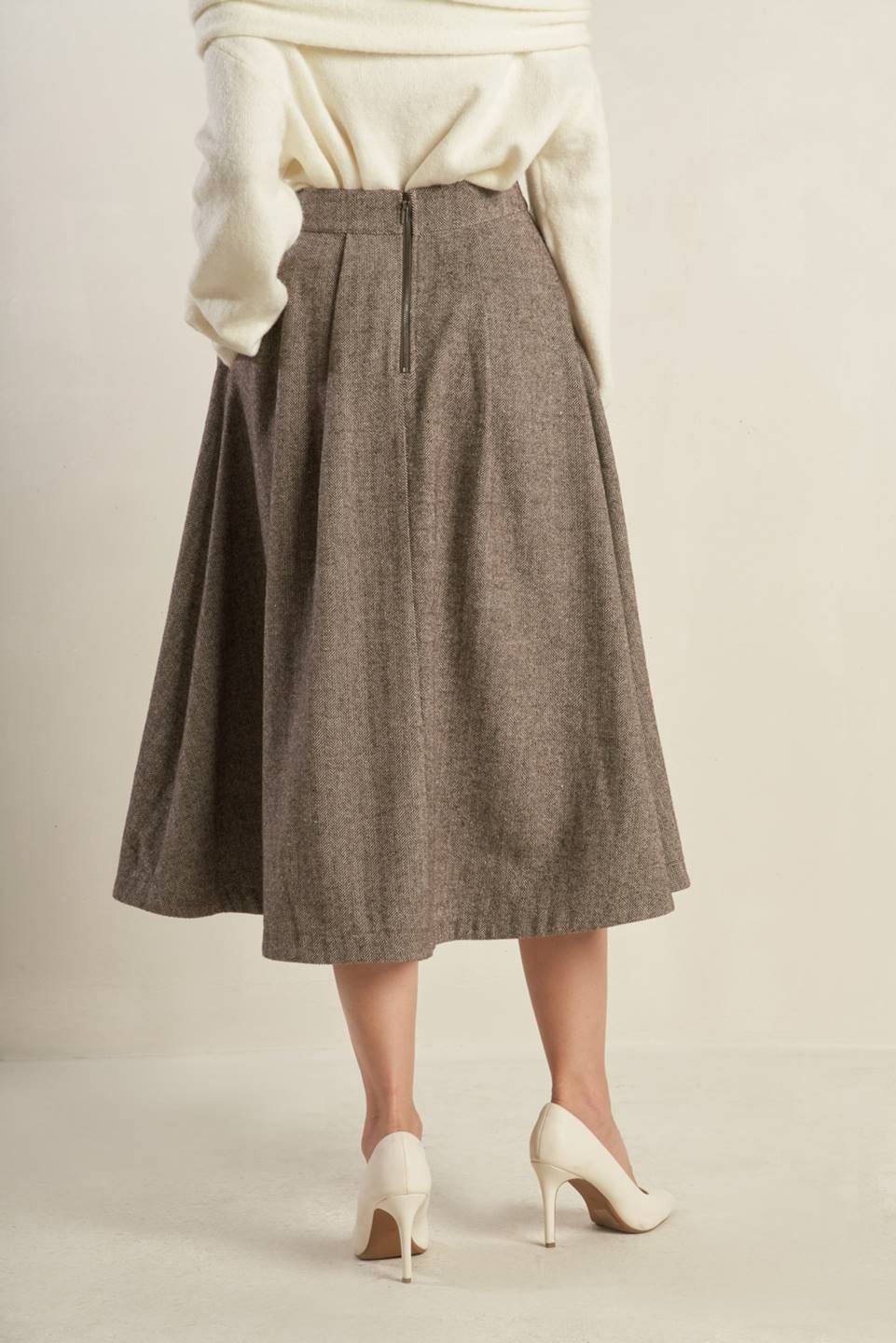 OVER YOU AGAIN WOVEN FULL SKIRT Flying Tomato