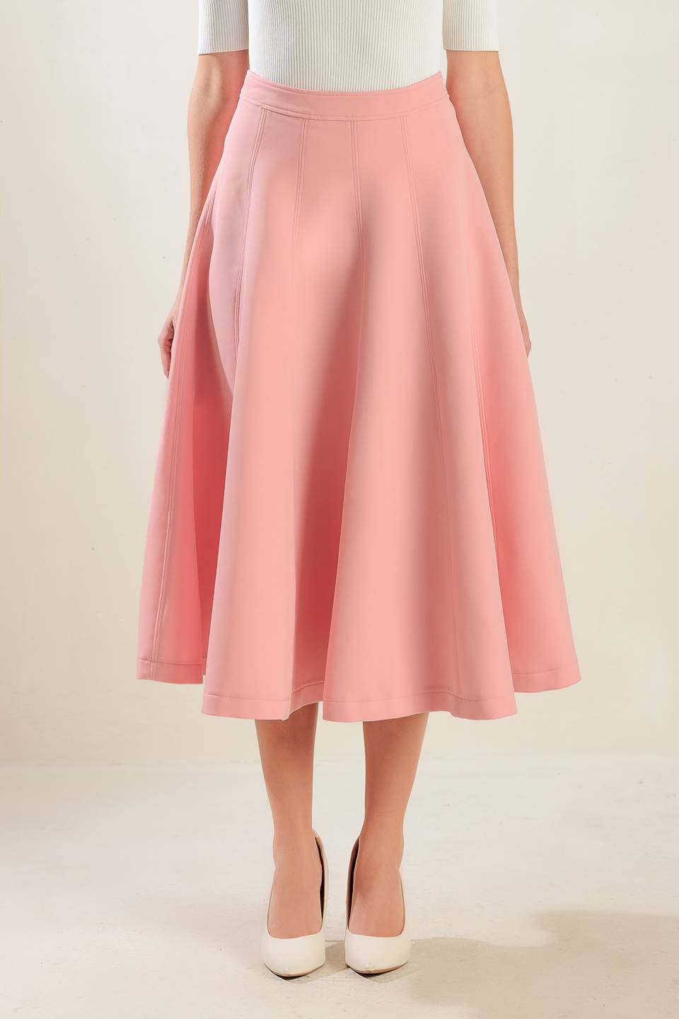 FALLING INTO BLISS WOVEN MIDI SKIRT Flying Tomato