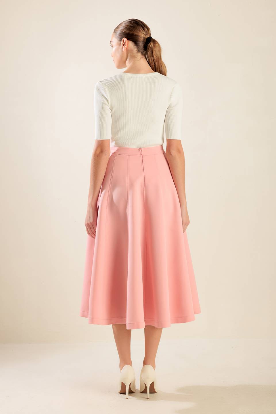 FALLING INTO BLISS WOVEN MIDI SKIRT Flying Tomato