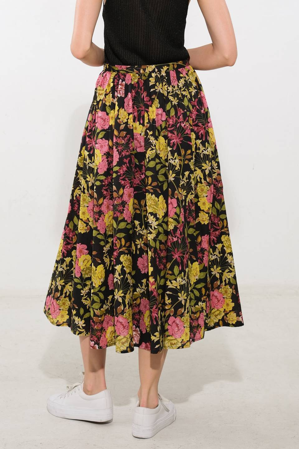 LOVE YOU MORE WOVEN MIDI SKIRT Flying Tomato