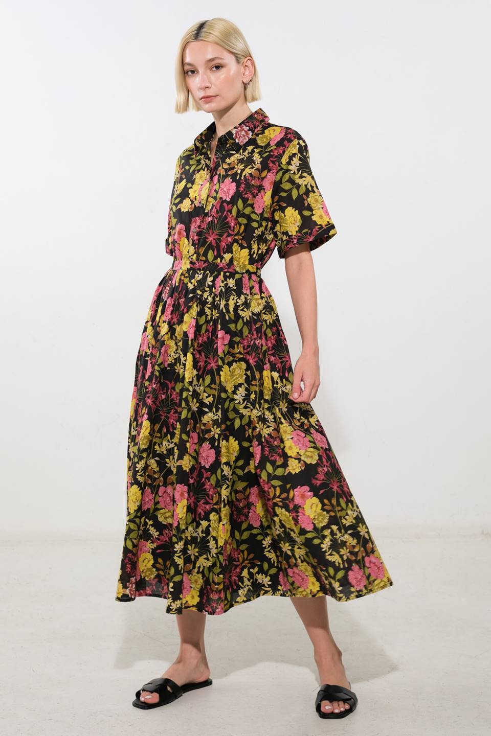 LOVE YOU MORE WOVEN MIDI SKIRT Flying Tomato