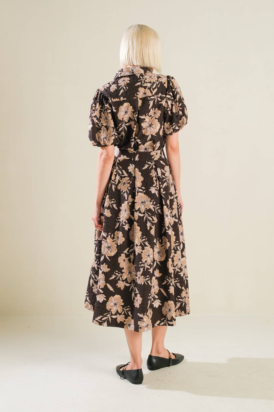 POSH PRESENCE WOVEN MIDI SKIRT Flying Tomato