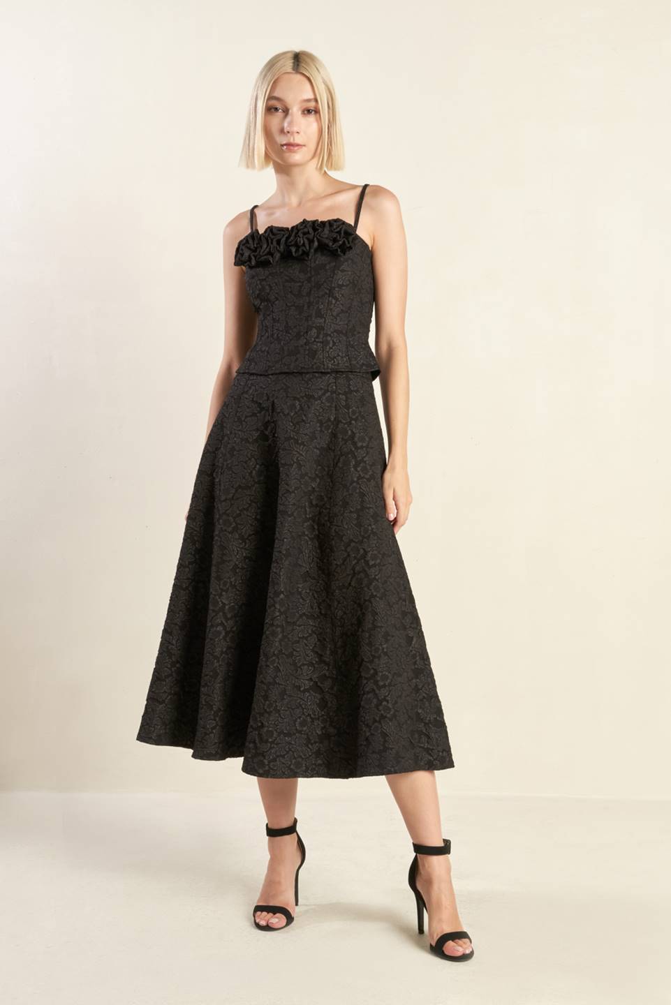 FOREVER DAYDREAMING WOVEN MIDI SKIRT Flying Tomato