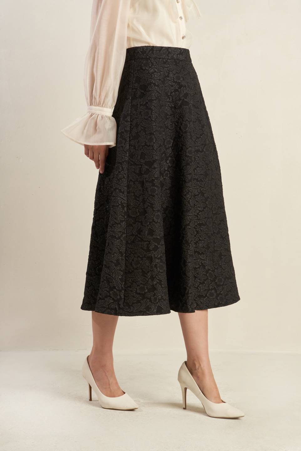 FOREVER DAYDREAMING WOVEN MIDI SKIRT Flying Tomato