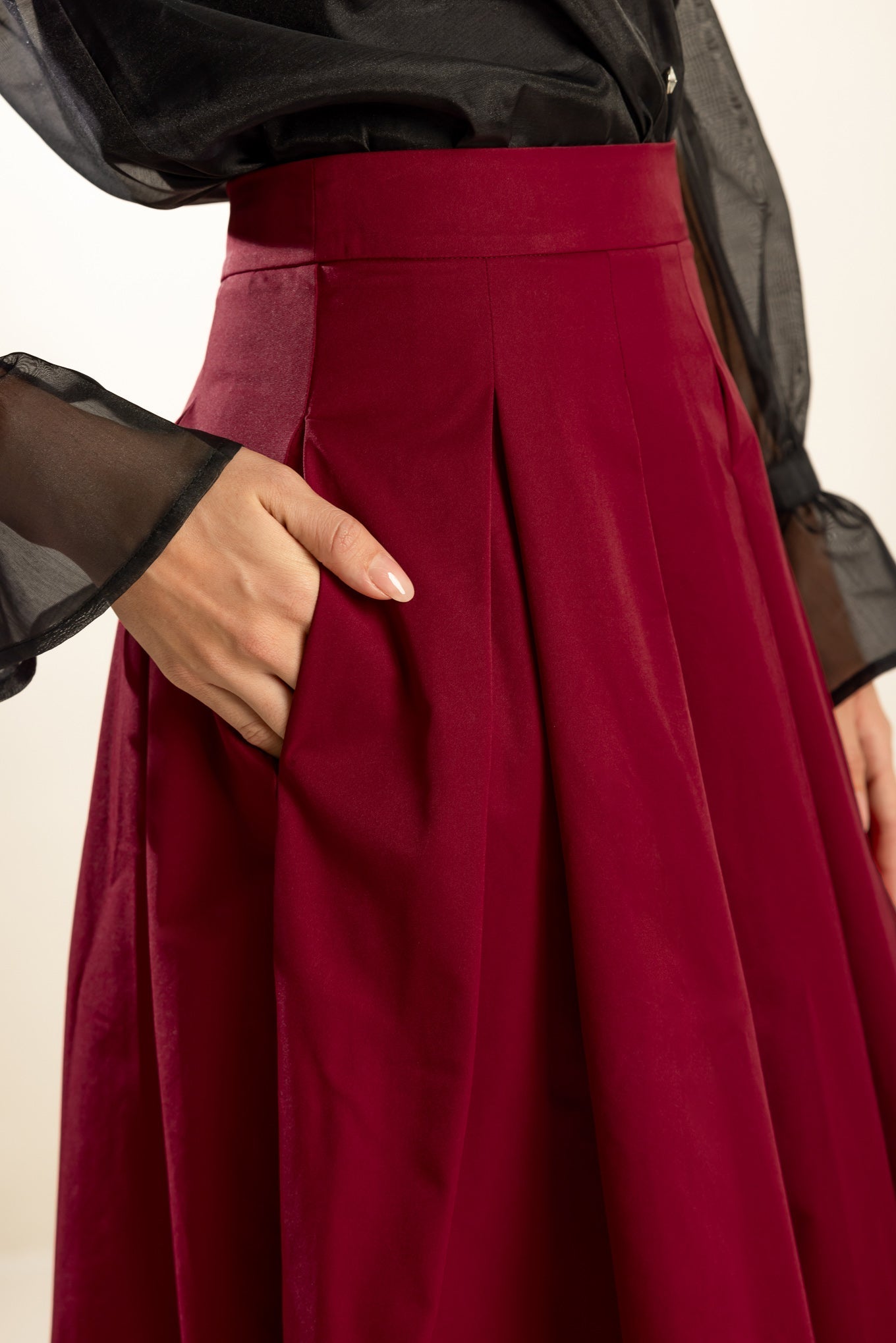 DANCE WITH DESTINY WOVEN MIDI SKIRT Flying Tomato