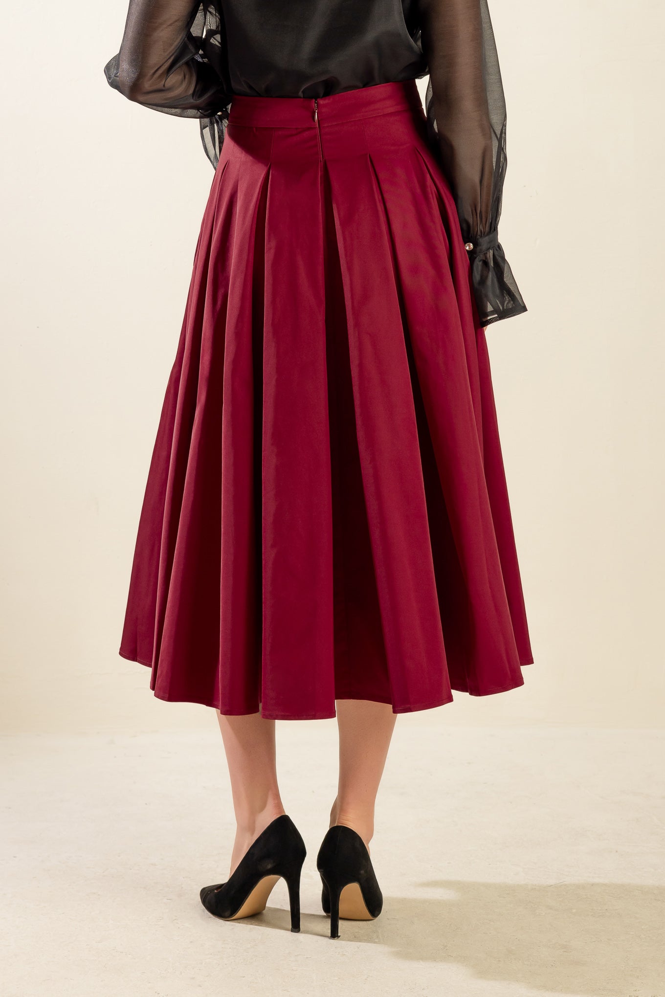 DANCE WITH DESTINY WOVEN MIDI SKIRT Flying Tomato