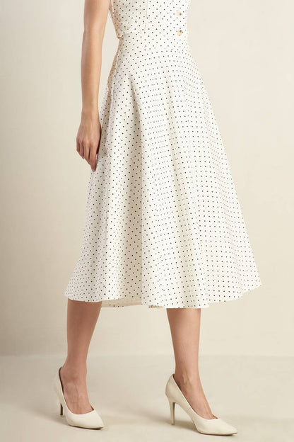 WALK WITH ME WOVEN MIDI SKIRT