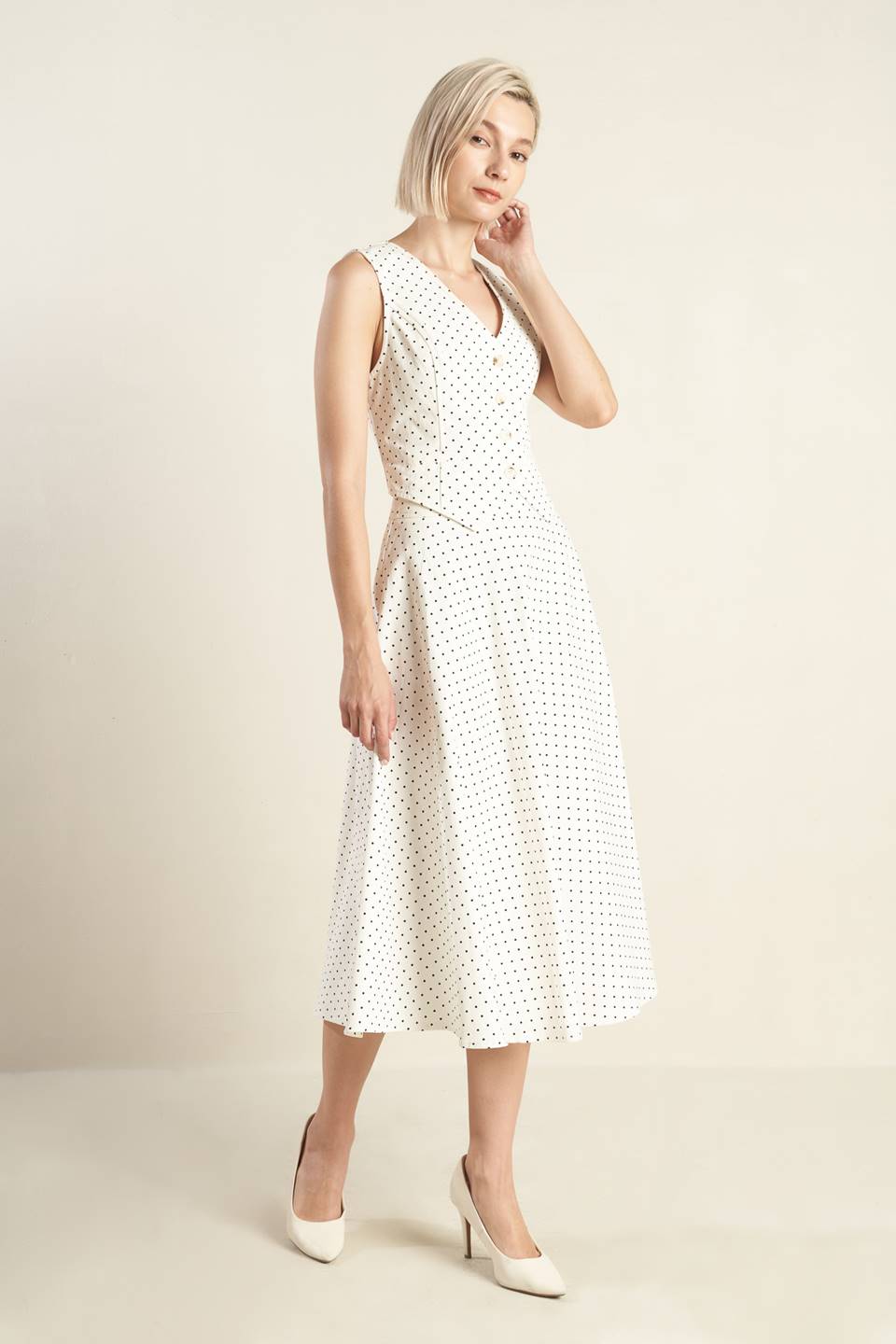 WALK WITH ME WOVEN MIDI SKIRT Flying Tomato