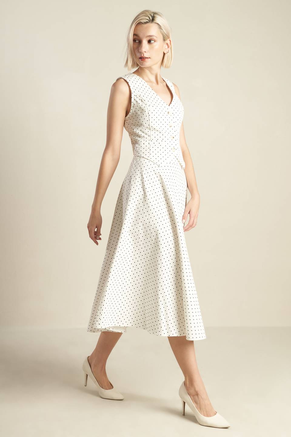 WALK WITH ME WOVEN MIDI SKIRT Flying Tomato