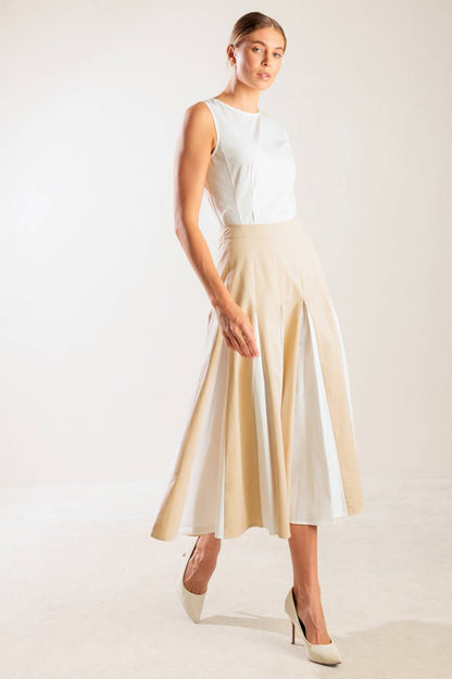 THE SWEETEST THING WOVEN MIDI SKIRT