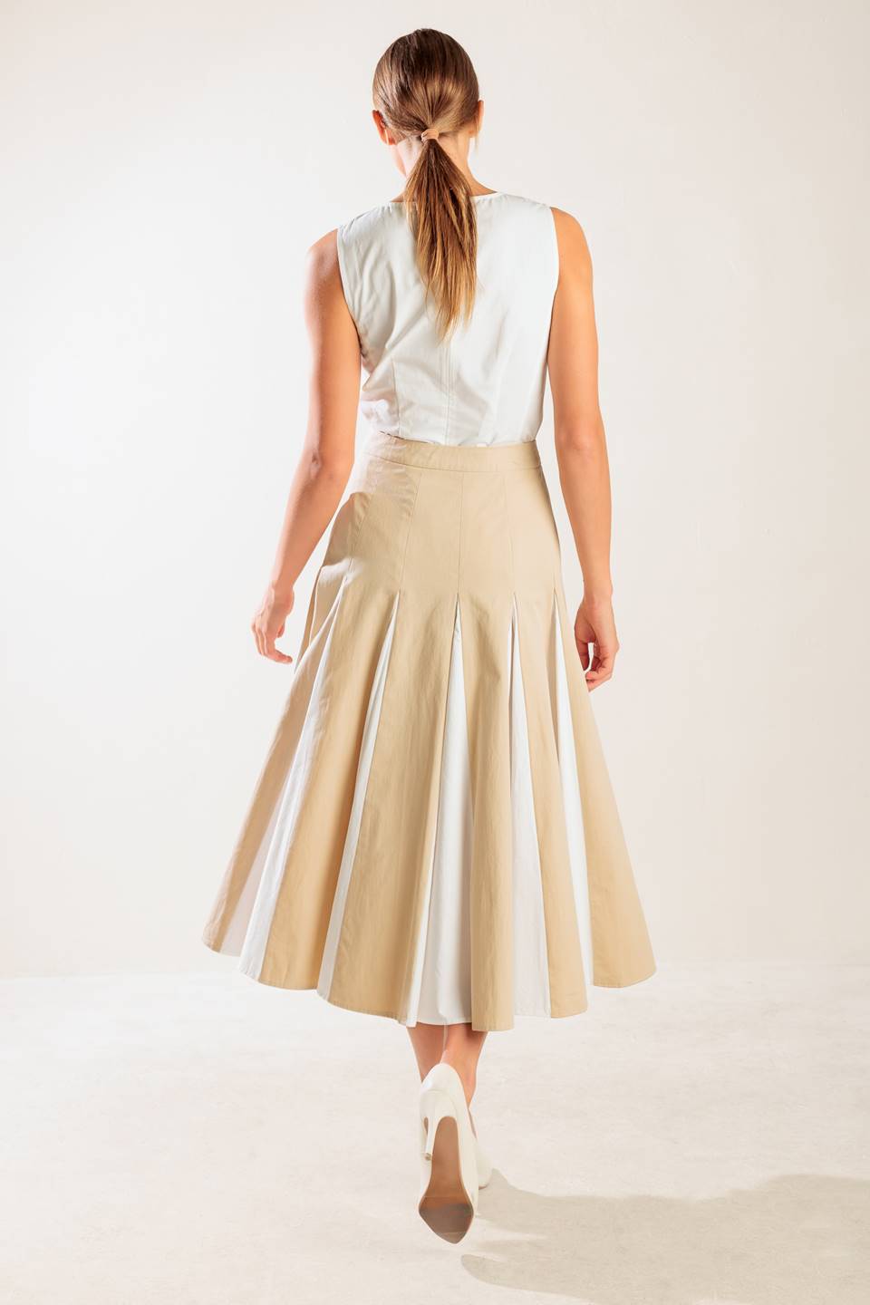 THE SWEETEST THING WOVEN MIDI SKIRT