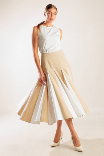 THE SWEETEST THING WOVEN MIDI SKIRT