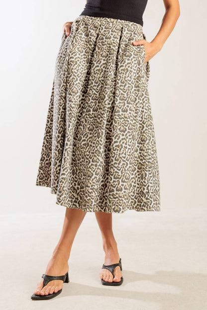 SOMETHING SPECIAL WOVEN MIDI FULL SKIRT