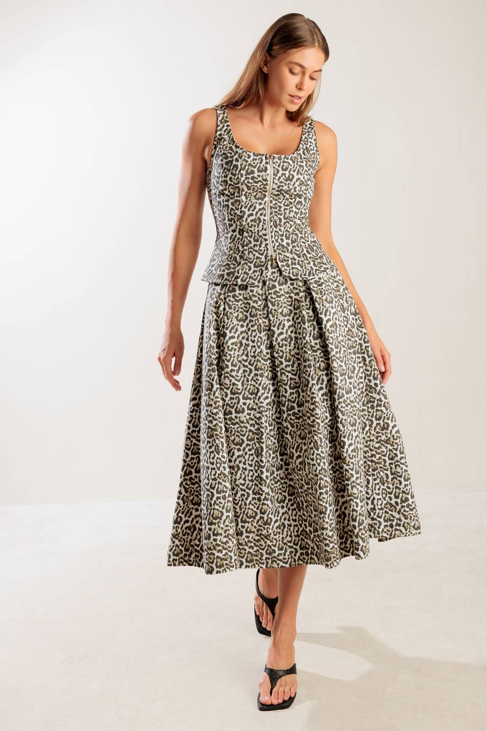 SOMETHING SPECIAL WOVEN MIDI FULL SKIRT