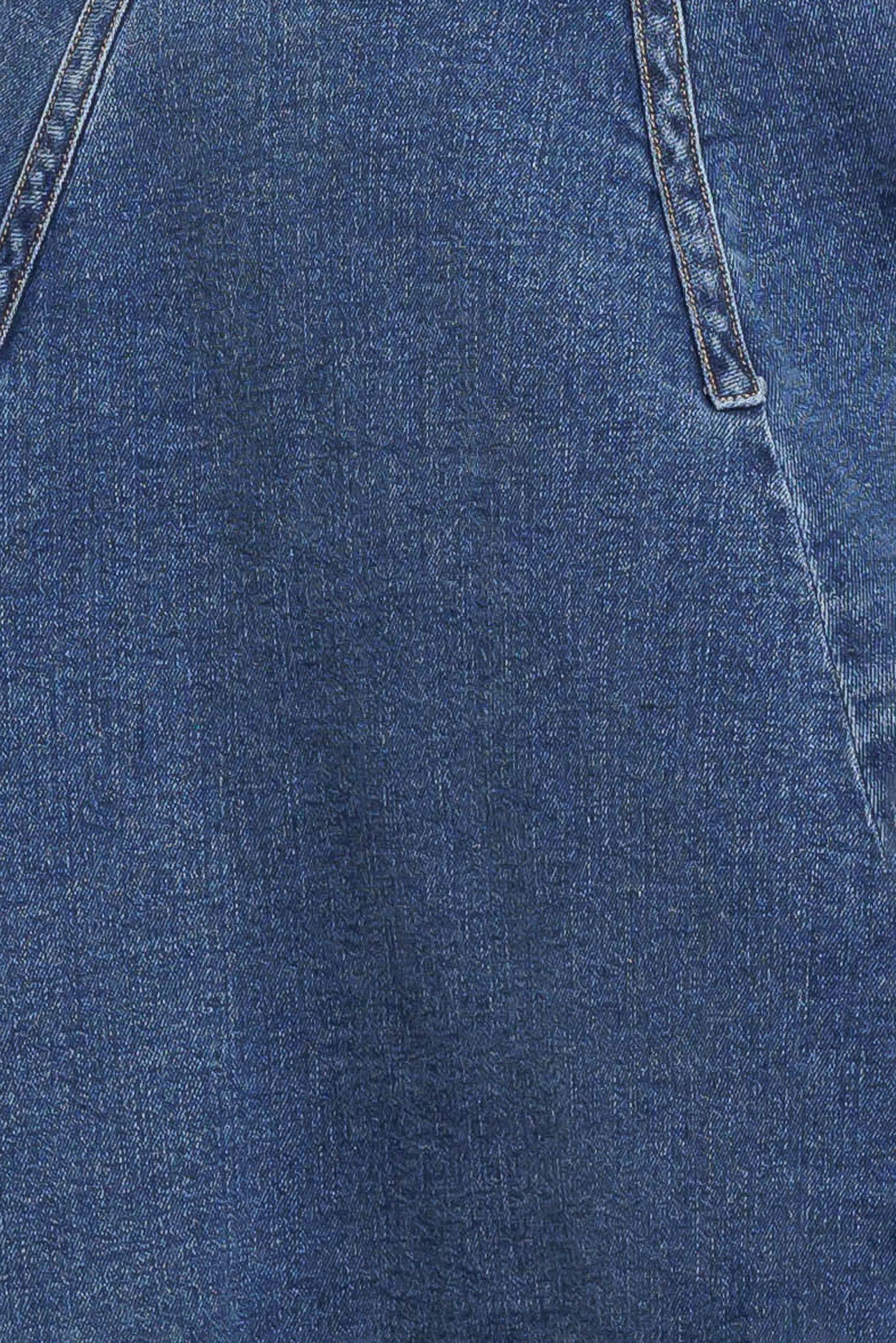 COWBOY CURVE DENIM MIDI SKIRT Flying Tomato