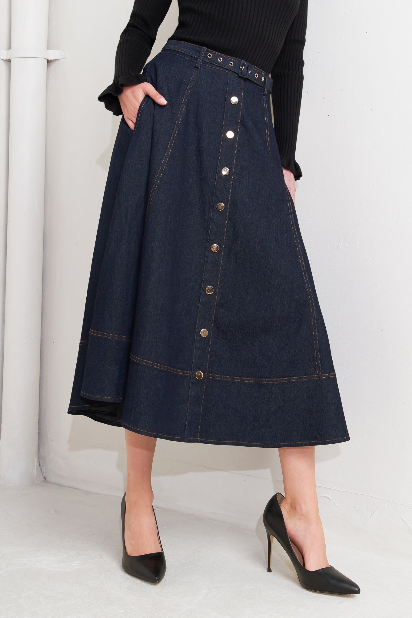 DENIM BALLET CIRCLE SKIRT Flying Tomato