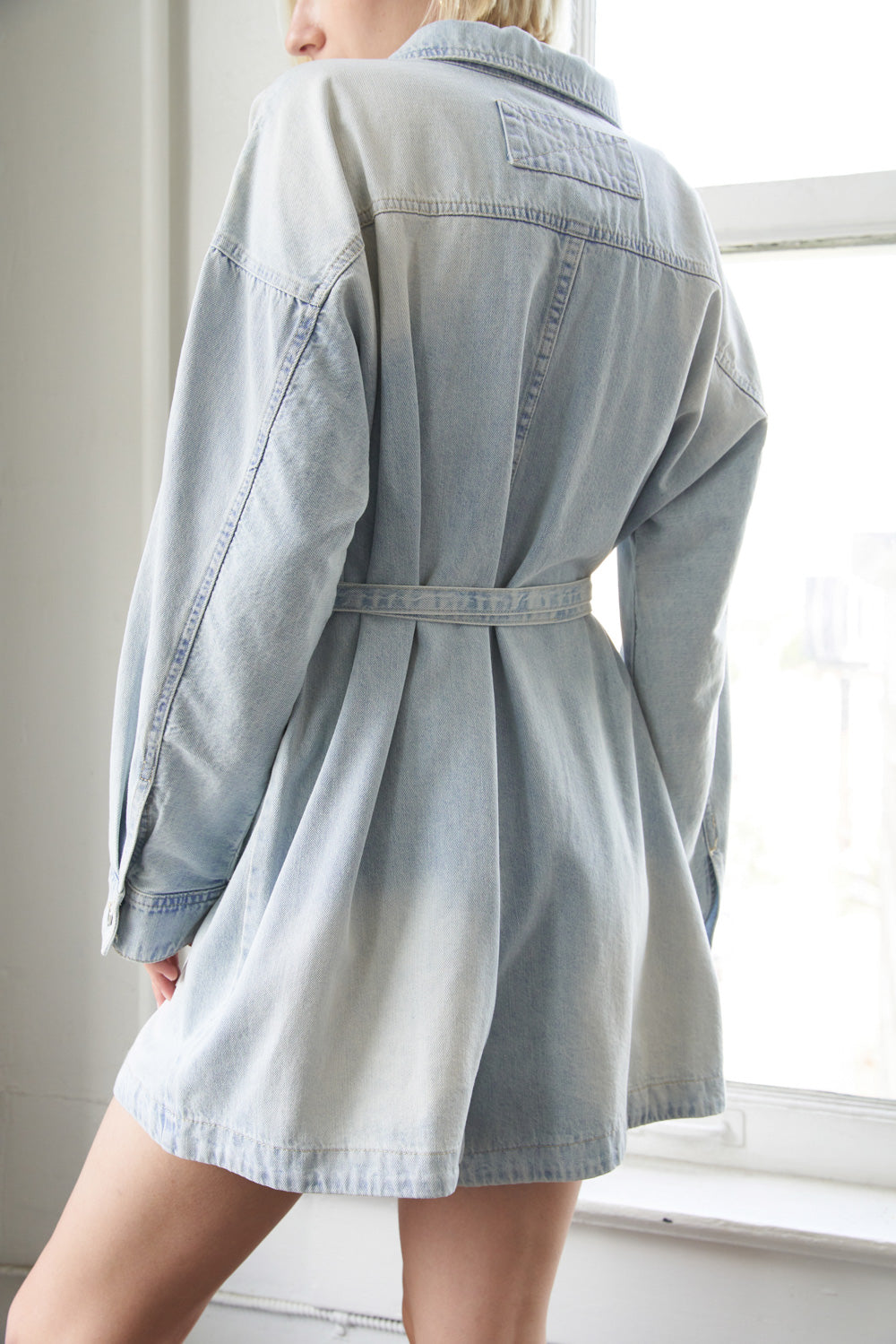 TURNING POINT DENIM ROMPER Flying Tomato