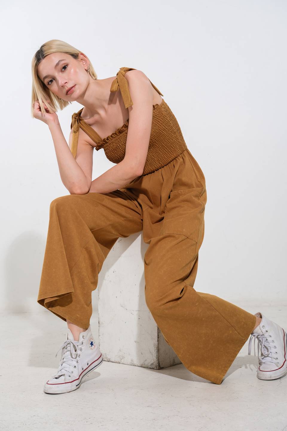 TRENDING MOMENT KNIT JUMPSUIT Flying Tomato