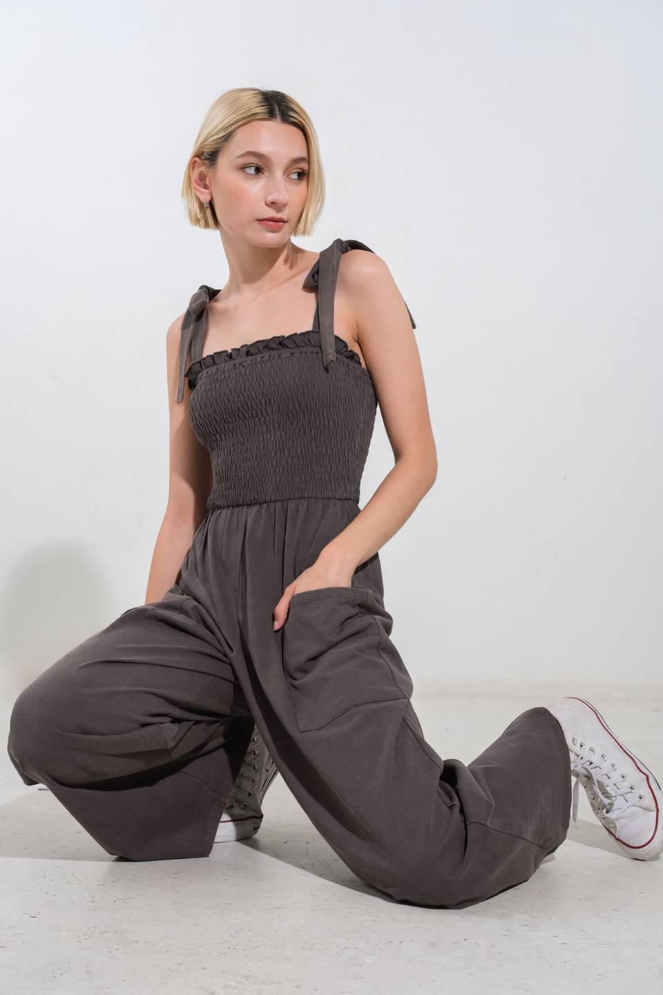 TRENDING MOMENT KNIT JUMPSUIT Flying Tomato
