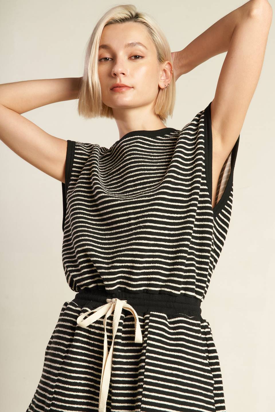 SUNSET COVE STRIPED ROMPER