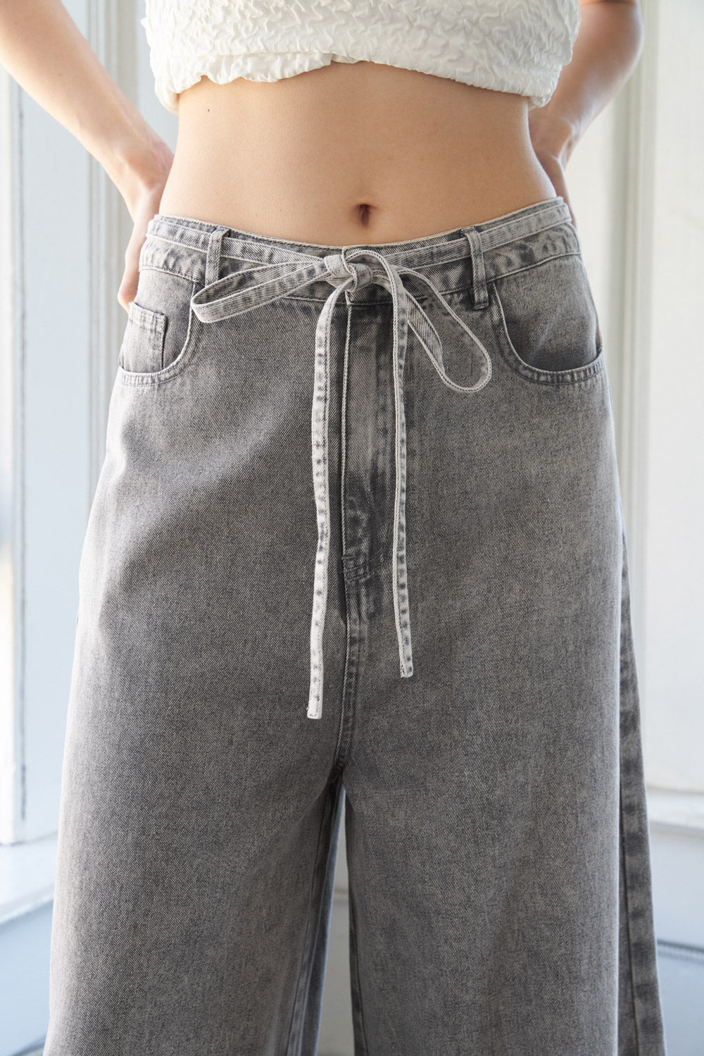 WHEN I MET YOU DENIM PANTS Flying Tomato