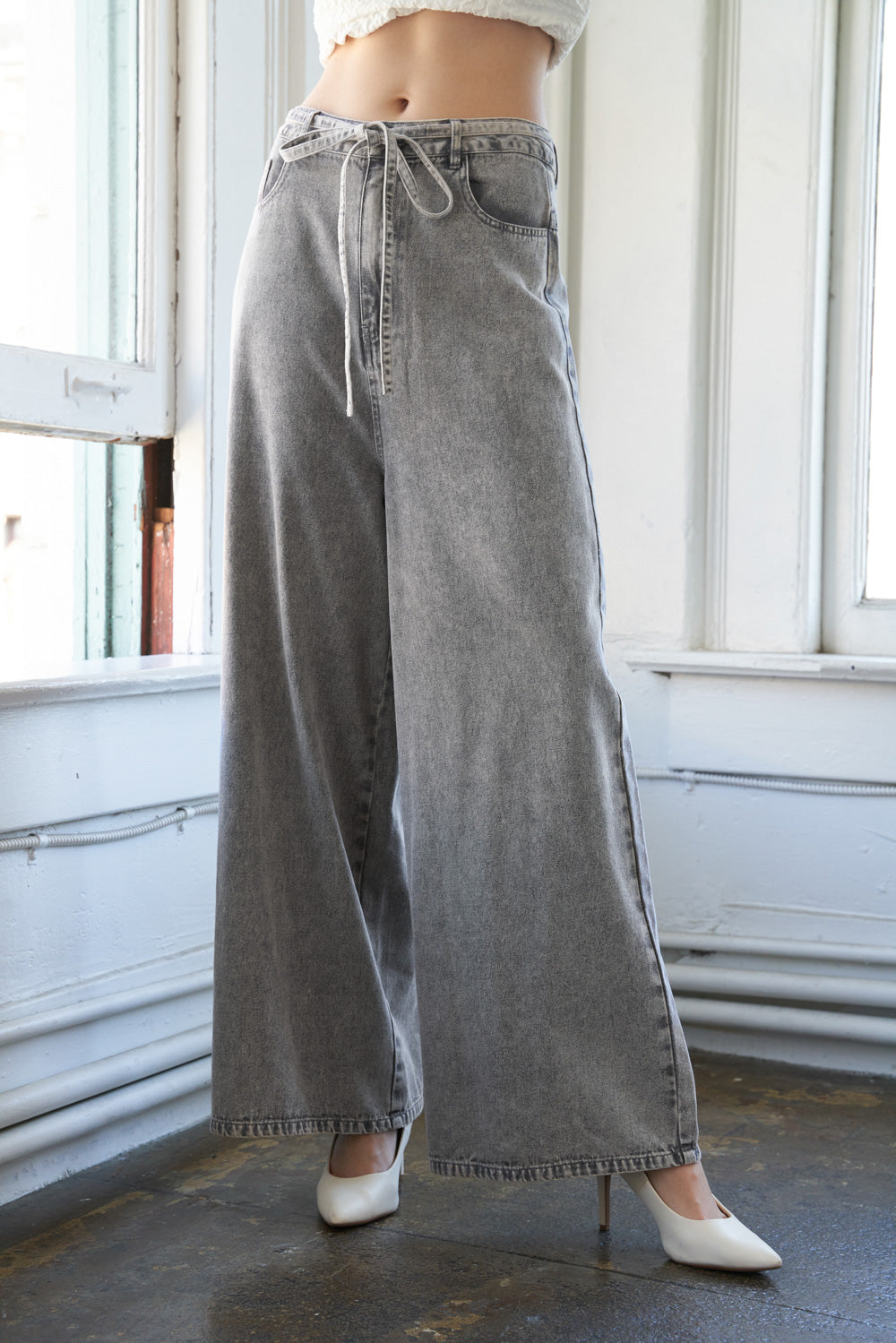 WHEN I MET YOU DENIM PANTS Flying Tomato