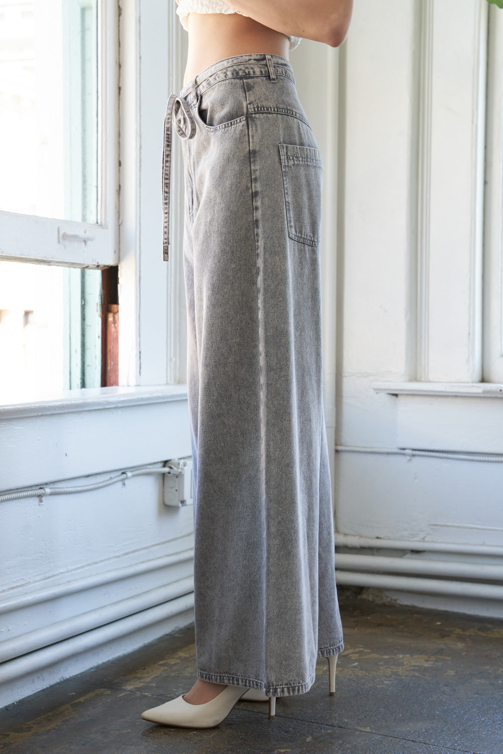 WHEN I MET YOU DENIM PANTS Flying Tomato