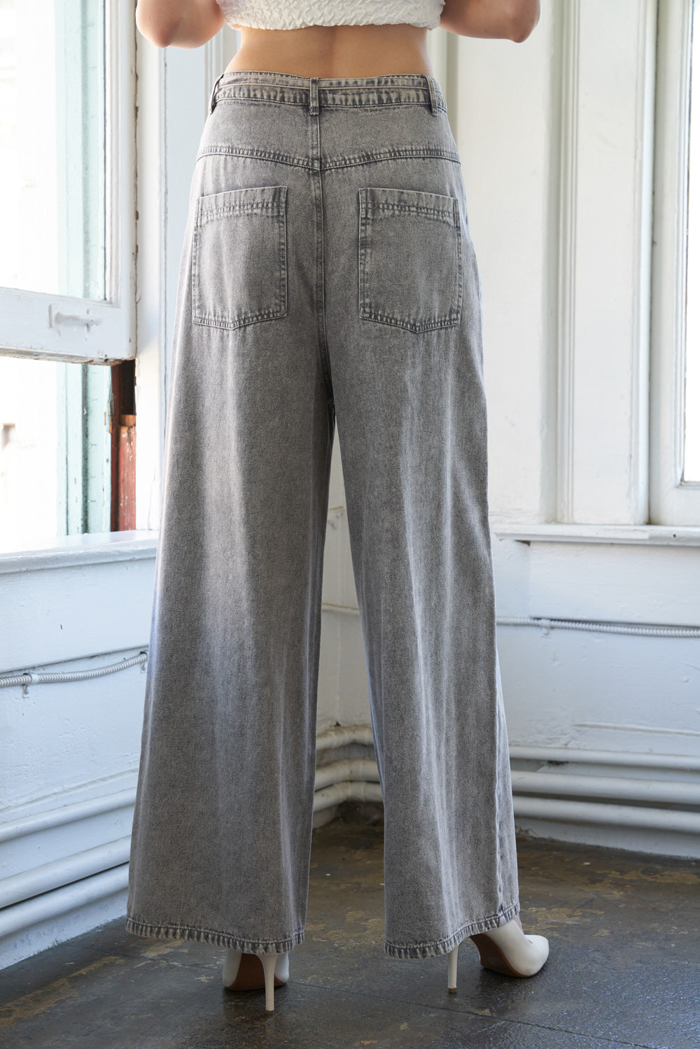 WHEN I MET YOU DENIM PANTS Flying Tomato