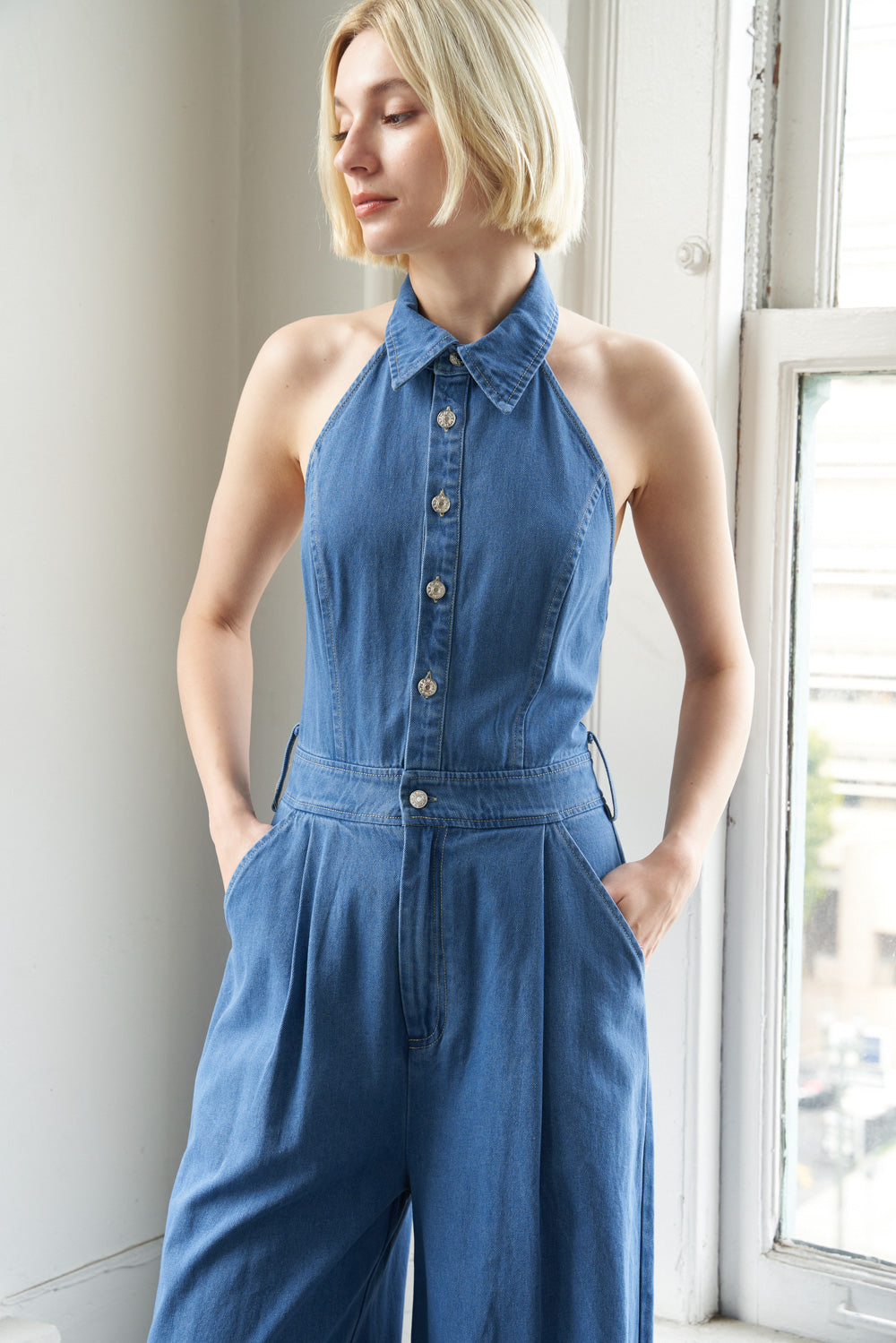 SERENE SEASONS DENIM JUMPSUIT Flying Tomato