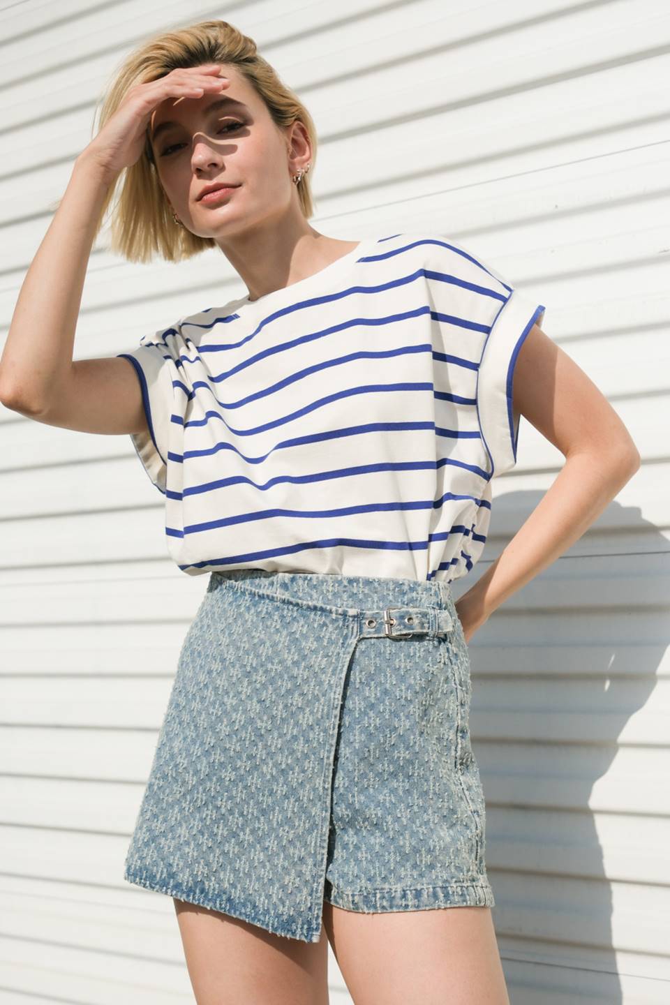 NO ONE PRETTIER DENIM SKORT Flying Tomato