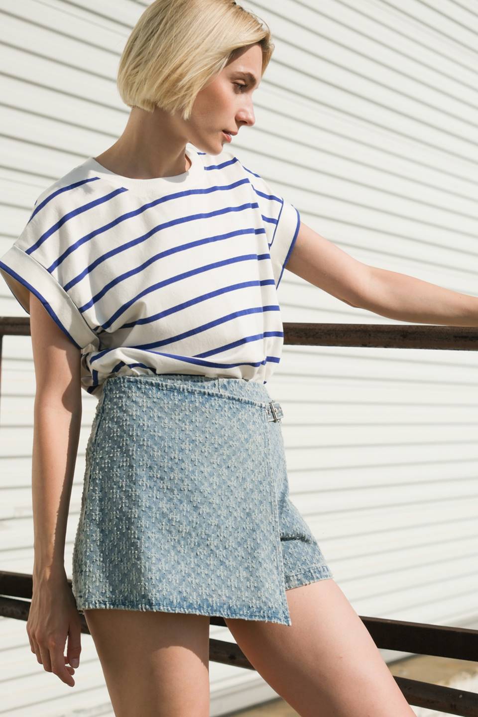 NO ONE PRETTIER DENIM SKORT Flying Tomato