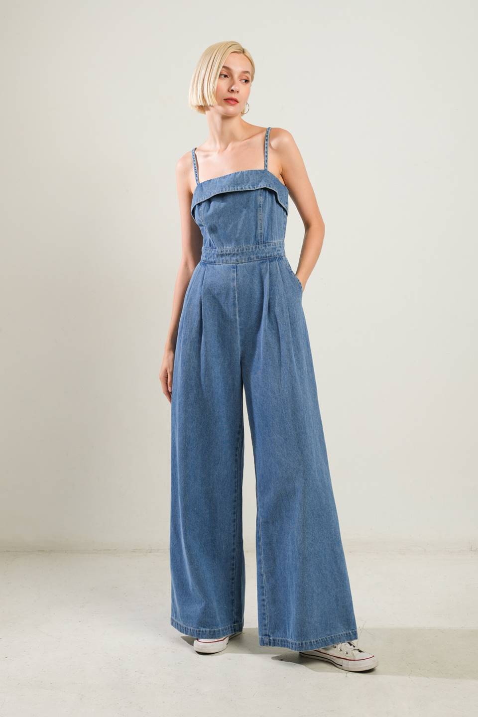 URBAN ELEGANCE DENIM JUMPSUIT Flying Tomato