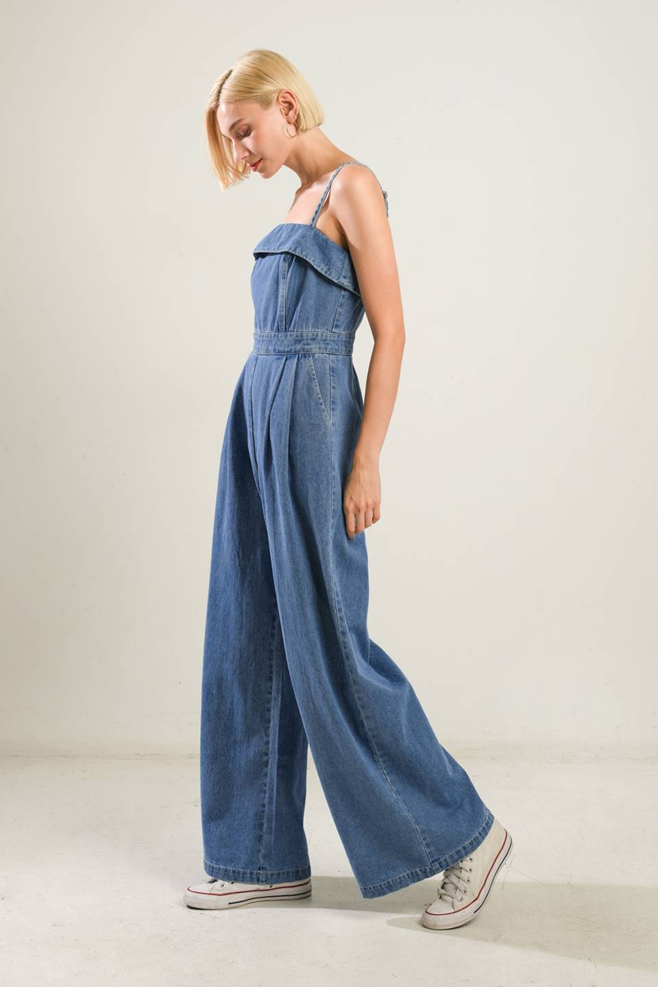 URBAN ELEGANCE DENIM JUMPSUIT Flying Tomato
